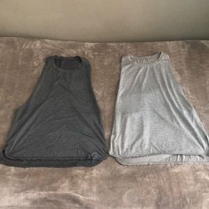 NEW lot (2) soft racer back workout tops sz M